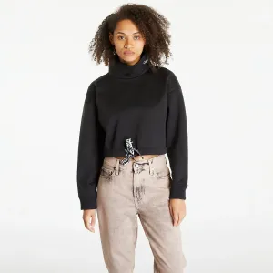 Calvin Klein Jeans Cropped Logo Tape Sweatshirt Black #1715535
