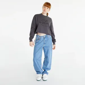 Calvin Klein Jeans Embroidered Monologo Sweatshirt Washed Black #1213914