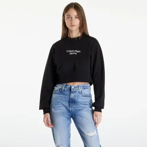 Calvin Klein Jeans Stacked Institutional Sweatshirt Black #1871111