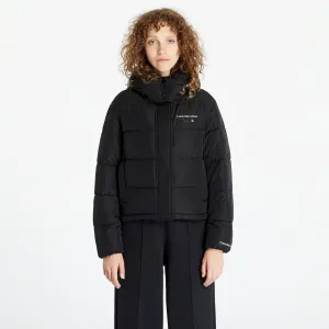 Calvin Klein Jeans Monologo Non Down Sherpa Jacket Black #1543599