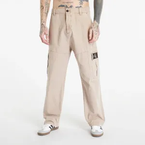 Calvin Klein Jeans Mineral Dye Cargo Woven Pants Shitake #1254193