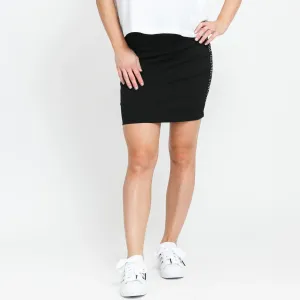 CALVIN KLEIN JEANS Milano Logo Elastic Skirt Black #728937
