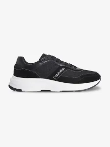 Calvin Klein Low Top Lace Up Mix Sneakers Black