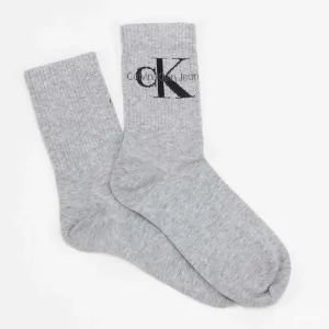 Calvin Klein Logo Crew Socks Light Grey Melange