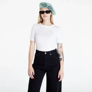 Calvin Klein Jeans Badge Slim Rib Short White #733104