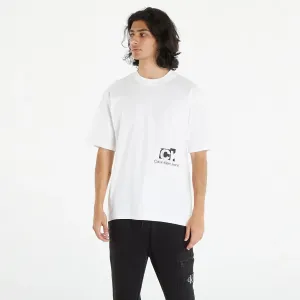Calvin Klein Jeans Connected Layer Land Short Sleeve Tee White #1716937