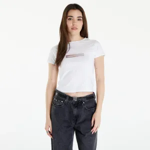 Calvin Klein Jeans Diffused Box Fitted Short Sleeve Tee Bright White #1821627