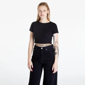 Calvin Klein Jeans Logo Tape T-Shirt Black #735473