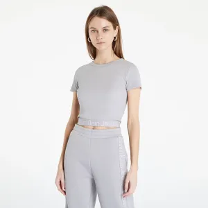 Calvin Klein Jeans Logo Tape T-Shirt Mercury Grey #736137
