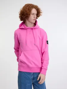 Calvin Klein Jeans Badge Hoodie Sweatshirt Pink