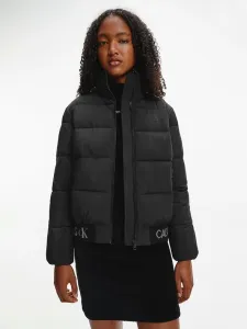 Calvin Klein Jeans Logo Hem Short Puffer Winter jacket Black #98930