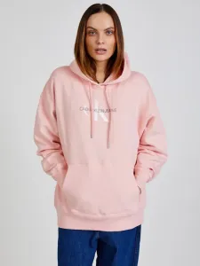 Calvin Klein Jeans Mid Scale Monogram Sweatshirt Pink