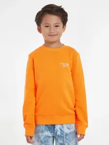 Calvin Klein Jeans Kids Sweatshirt Orange #1423114