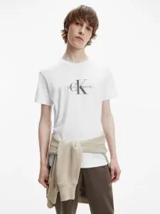 Calvin Klein Jeans Archival Monogram Flock T-shirt White #141093