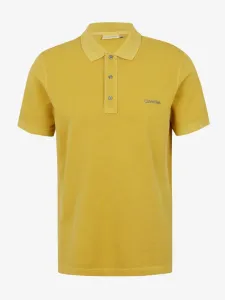 Calvin Klein Jeans Garment Dye Logo T-shirt Yellow