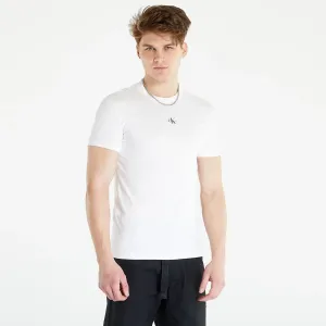 Calvin Klein Jeans Micro Monologo Tee S/S Knit Top White #1159377