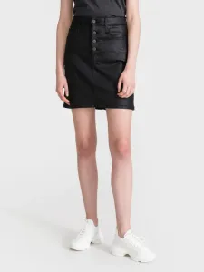 Calvin Klein Jeans High Rise Mini Skirt Black