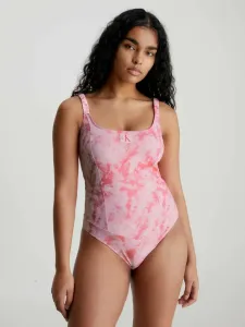 Calvin Klein Underwear	 Authentic-One Piece-Print One-piece Swimsuit Pink #1315399