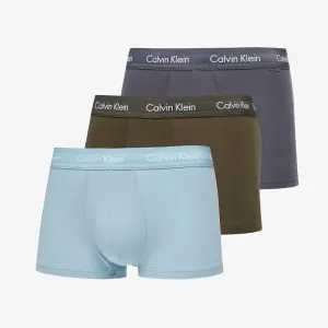 Calvin Klein Cotton Stretch Low Rise Trunk 3-Pack Sleek Grey/ Tourmaline/ Olive #116477