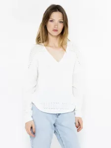 CAMAIEU Sweater White #132619