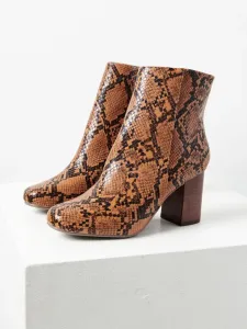 CAMAIEU Ankle boots Brown