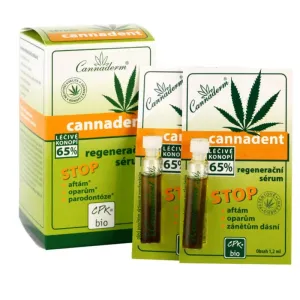 Cannaderm Cannadent Regenerating Serum Regenerative Serum for Mouth Ulcers and Small Oral Wounds 10x1,5 ml