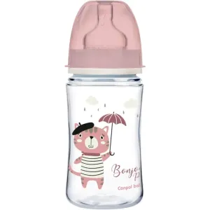 Canpol babies Bonjour Paris baby bottle 3m+ Pink 240 ml #276801