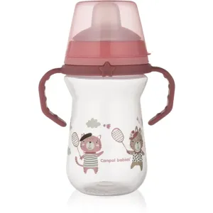 canpol babies Bonjour Paris Cup with handles Pink 6m+ 250 ml