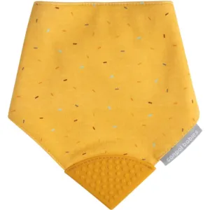 Canpol babies Cloth Bib with Teether baby bib with teether Yellow 1 pc