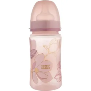 Canpol babies EasyStart Gold baby bottle 3+ months Pink 240 ml