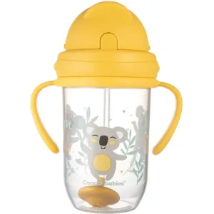 Canpol babies Exotic Animals Cup With Straw cup with straw Yellow 270 ml #295366