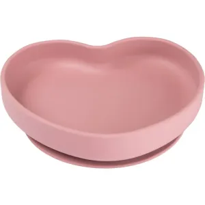 canpol babies Heart plate with suction cup Pink 1 pc