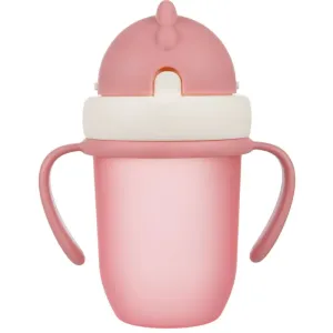Canpol babies Matt cup with straw 9+ m Pink 210 ml