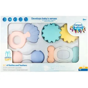 Canpol babies Pastels rattle with teether gift set 0m+