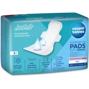 Canpol babies Postpartum Pads With Wings maternity pads night 8 pc