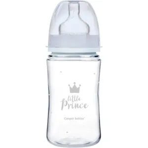 Canpol babies Royal Baby baby bottle 3m+ Blue 240 ml