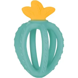 canpol babies Silicone Sensory Teether Strawberry chew toy Turquoise 3m+ 1 pc