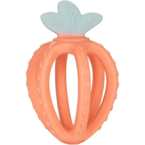 Canpol babies Silicone Sensory Teether Strawberry Orange chew toy Orange 3m+ 1 pc