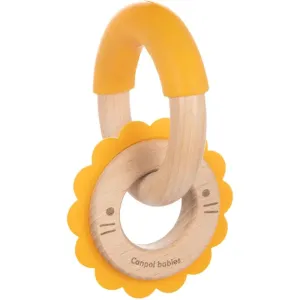 Canpol babies Teethers Wood-Silicone Lion chew toy 1 pc