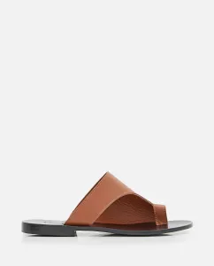 GUIDONIA LEATHER FLAT SANDALS #345386