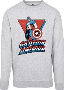 Captain America T-Shirt Crewneck Male Grey L