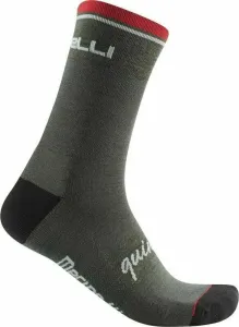 Castelli Quindici Soft Merino Sock Dark Green S/M Cycling Socks