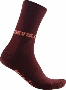 Castelli Quindici Soft Merino W Sock Bordeaux L/XL Cycling Socks