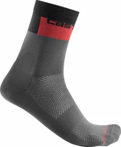 Castelli Blocco 15 Sock Dark Gray L/XL Cycling Socks
