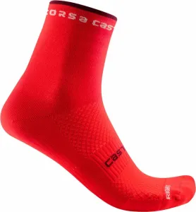 Castelli Rosso Corsa W 11 Sock Hibiscus L/XL