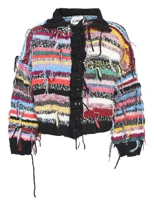 CAVIA - Wool Crochet Oversized Cardigan #370375