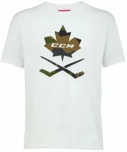 CCM Camo Leaf Shirt Short Sleeve Tee SR White XL