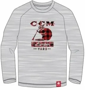 CCM Holiday Mascott Lumber Shirt Long Sleeve Tee Grey SR 2XL