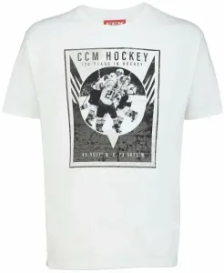 CCM Nostalgia Poster Shirt Short Sleeve Tee SR Blanc M