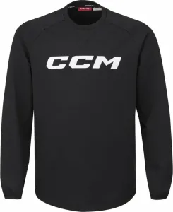 CCM Locker Room Fleece Crew SR Black 2XL SR Hockey Sweatshirt